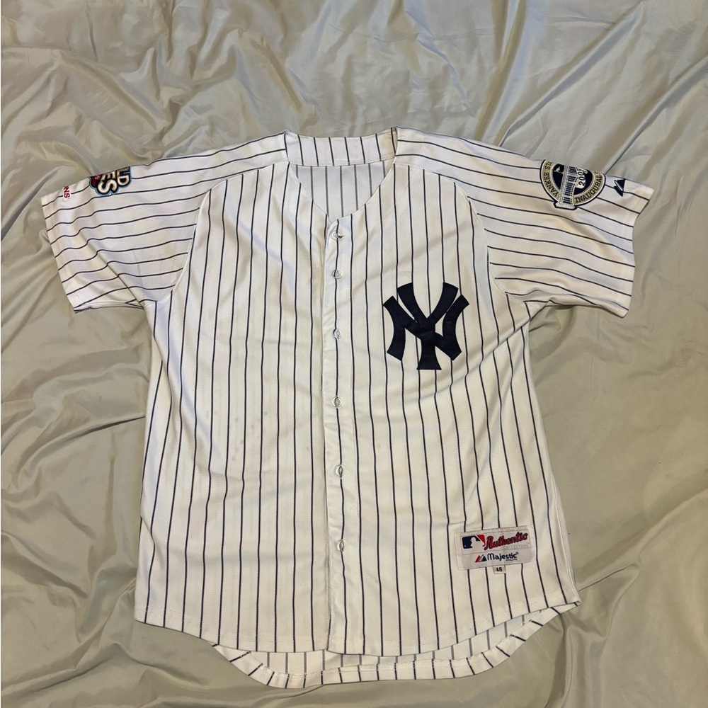 MLB, New York Yankees, Derek Jeter, patched, stitched, incredible jersey, size48